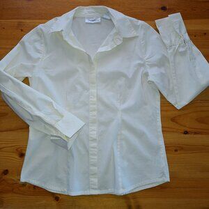 Vintage Chadwicks Pale Yellow Button-Up Long sleeve Top